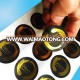 custom logo waterproof matte finish printing vinyl black sticker paper